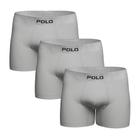 Kit Com 3 Cuecas Boxer Polo 781 Algodão Sem Costura Sortida