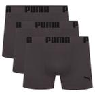 Kit com 3 Cuecas Boxer Sem Costura Microfibra Puma