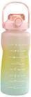 Kit Com 3 Garrafas Água Com Canudo Squeeze 2L-1L E 500Ml Rs