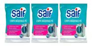 Kit Com 3 Limpa Máquinas De Lavar Roupas Saif Em Pó 80g