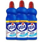 Kit com 3 Limpadores Gold Veja Limpeza Pesada 1L Cada