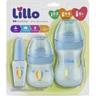 Kit com 3 mamadeiras evolution bico silicone lillo