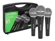 Kit Com 3 Microfones Dinamico Skypix Tipo Beta Sm58 Prof