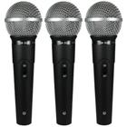 Kit Com 3 Microfones Vocais Ls-50 K3 - Leson