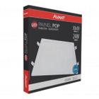 Kit com 3 Painel Quadrado de embutir 24w Branco Frio Avant