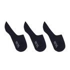 Kit Com 3 Pares De Meia Unissex Invisível Hering KZGR Preto