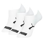 Kit Com 3 Pares Meias Algodão Sapatilha Invisível Confortável Puma