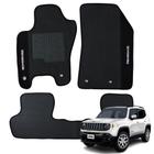 Kit com 3 Peças de Tapete Borracha Impermeável Automotivo Jeep Renegade 2015 e 2016 - FRSJ02.006