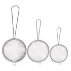 Kit Com 3 Peneiras Coador Aço Inox Utensílios De Cozinha - western