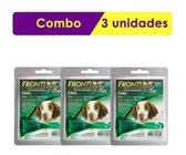 Kit com 3 Pipeta Antipulga e Carrapato Frontline Plus Cães 10,0 a 20kg- 1,34ml