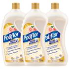 Kit com 3 Poliflor Cera Líquida Pérolas Incolor 700ml Cada