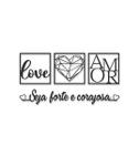 Kit com 3 Quadros Decorativos Para Todo Sempre Love, Coração Geométrico e Amor Frase Seja Forte e Corajosa em Mdf Preto e Fita 3M Para Instalação