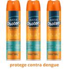 Kit Com 3 Repelente Spray Aerosol Above Protege Contra Dengue 150ml/120g