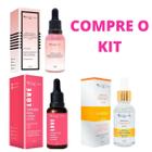 Kit Com 3 Sérum Facial - Rosa Mosqueta Vitamina C E Colágeno