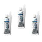 Kit com 3 silicone alta perf cinza 70g tekbond