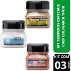 Kit Com 3 Temperos Especiais Thor Chef Culinaria