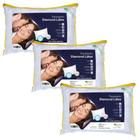Kit com 3 Travesseiros - Flocos de Látex