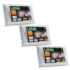 Kit com 3 Travesseiros Modelo Cervical em Látex