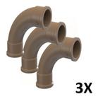 Kit com 3 uni. Curva Soldável 90 25mm - Tigre