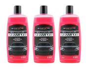 Kit com 3 unidades shampoo extreme autoamerica - 500ml