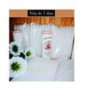 Kit Com 3 Vela Branca 7 Dias Santa Chama - Zp7