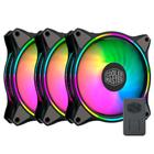 Kit com 3 Ventoinhas Cooler Master Masterfan MF120 Halo, 360mm, ARGB - MFL-B2DN-183PA-R1