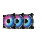 KIT com 3 Ventoinhas WIND RGB Rainbow 120MM Preto - ALLIGATOR SHOP