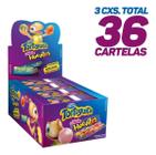 Kit Com 36 Cartelas Chiclete Huevitos C/ Figurinhas Diversão Guloseima - Arcor