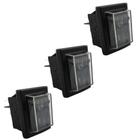 Kit com 3un Interruptor Chave Liga Desliga Compatível com Aspirador WAP GTW Inox 20 20010123