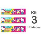Kit com 3un Pasta de Dente Infantil Hello Kitty 50Gr Sem açúcar