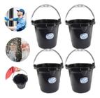 Kit com 4 Baldes Multiuso Resistente com Alça 8.5 Litros