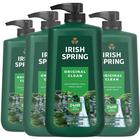 Kit com 4 Bombas de Lavagem Corporal Irish Spring Original Clean 900ml