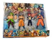 Kit Com 4 Bonecos Dragon Ball Z Goku Vegeta Coleção