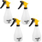 Kit com 4 Borrifador Manual Pulverizador Vonder 500ml Regulável em Spray Jato ou Névoa Jardim, Faxina e Estética Automot