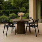 Kit com 4 Cadeiras de Jantar Cozinha Comercial Alegra Preta