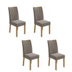 Kit com 4 Cadeiras para Sala de Jantar Apogeu