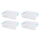 Kit Com 4 Caixas Organizadora Multiuso 10 L Usual Plastic - Usual Utilidades