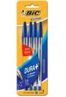 Kit Com 4 Canetas ul Esferográfica Bic Cristal Clássica