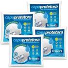 Kit com 4 Capas Protetoras de Travesseiro Impermeável em Percal Egípcio 200 Fios Trisoft