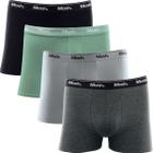 Kit Com 4 Cuecas Boxer Mash Algodão Cotton Masculino