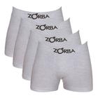 Kit Com 4 Cuecas Zorba Box Boxer Algodão Sortida Masculina