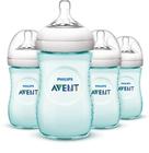 Kit com 4 Garrafas Philips Avent Natural Teal 260ml