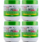 Kit com 4 Gel 20 Ervas Extra Forte Rhenuks 220g