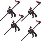 Kit com 4 grampos tipo sargento aperto rápido 20 cm - 205629 - mtx