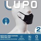Kit com 4 Máscaras Lupo Bac Off - Zero Costura - Unissex - Cor Preta