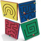 Kit com 4 painel psicomotor linhas vazadas educativo