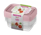 Kit Com 4 Potes Herméticos Para Comida De Criança Bebê - Sanremo