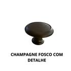 Kit com 4 Puxadores De Luxo Ponto Bolinha Furo Único para Gaveta e Armário