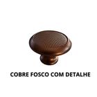 Kit com 4 Puxadores De Luxo Ponto Bolinha Furo Único para Gaveta e Armário