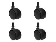 Kit com 4 Rodízios Rodinhas Giratória 40mm com Pino + Bucha